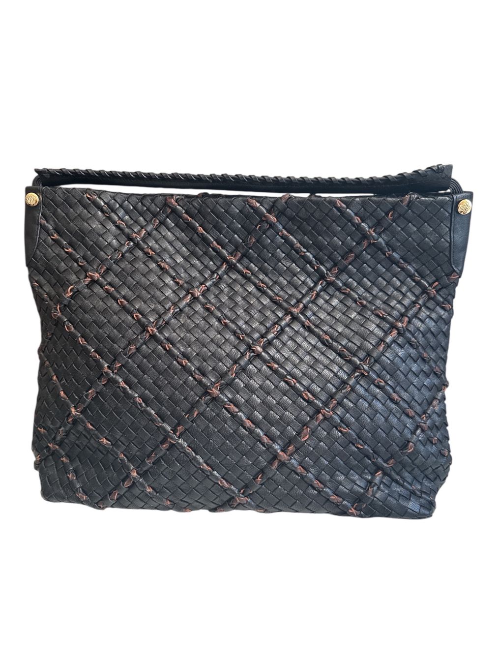 Nina Ricci Borse da donna: Renoma Woven Leather Handbag – Usato da Geneve venduto da DarlingVintage