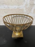 Dekorativer Gold Metall Pokal Korb Ø ca. 32cm  H ca. 24cm