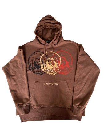 BOLD YOUTH Hoodie | Braun | L | Heavy Cotton | Neu