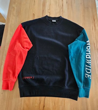 Pullover Herren Gr. M Jack&Jones schwarz/grün/rot
