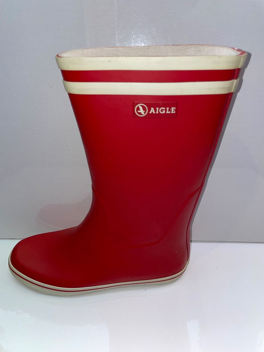 Scarpe da uomo: rote Aigle Gummistiefel Model 'MALOUINE', Grösse 37 – Usato da Wolfhausen venduto da Mawere 2