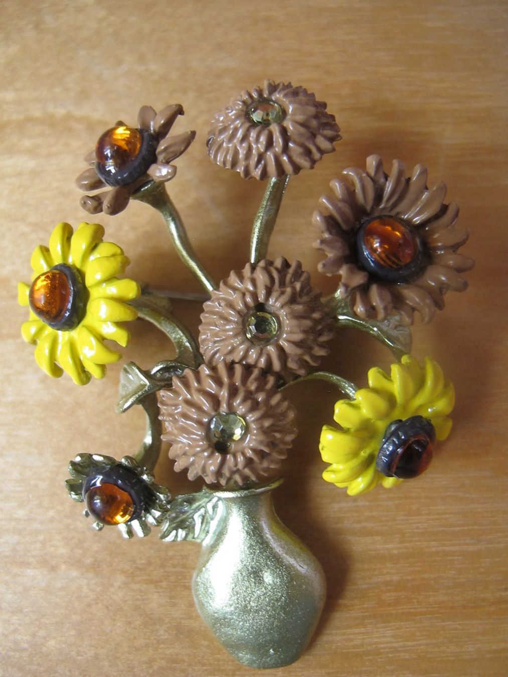 Broschen & Nadeln: Grosse Brosche Blumenstrauss – Neu (gemäss Beschreibung) aus Löhningen von Chimae67