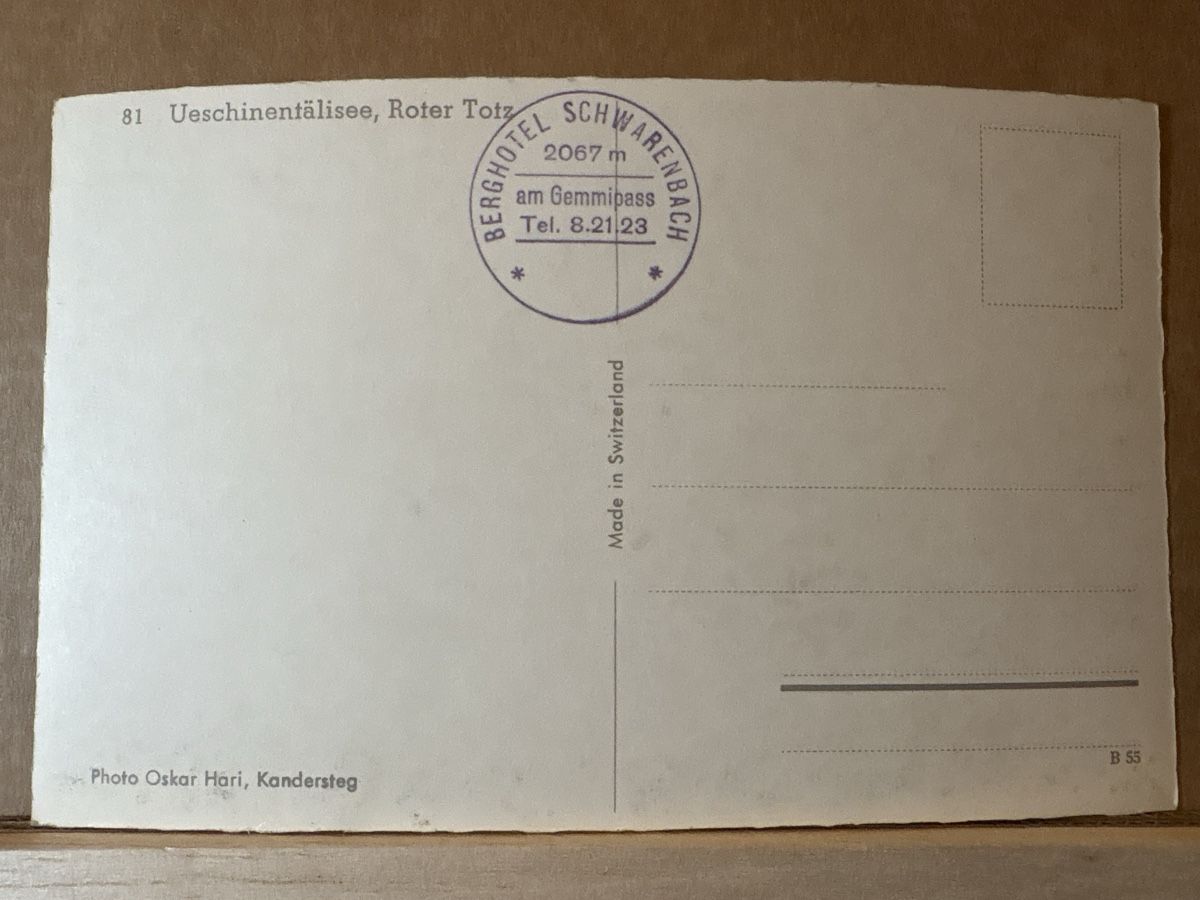 Cartoline postali: AK von Ueschinentälisee – Usato da Rümlang venduto da Kartenpost1 1