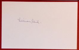Lillian Gish 1893-1993 Autogramm signiert Karte 10x15cm