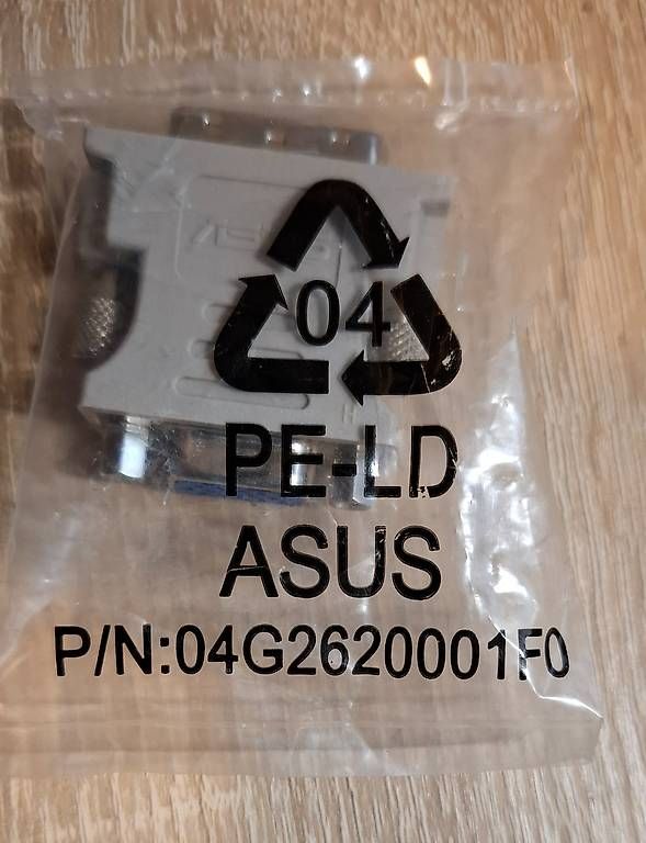 Unità & Adattatore: Asus ADAPTER DVI-ANALOG PLUG-VGA(F) – Nuovo e nell'imballaggio originale da RENNAZ venduto da Tefkad