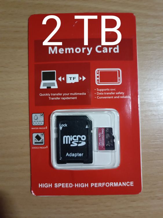 Micro SD card 2TB+Adapter | Kaufen auf Ricardo
