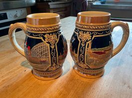 Chope à bière en grès