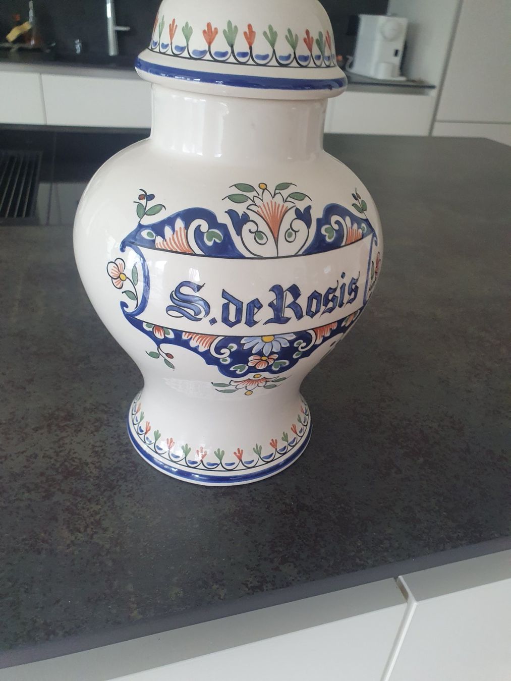 Vasen & Gefässe: Antiker Krug "S.de Rosis" - Dekorative Keramik Dose – Gebraucht aus Reinach von 3Guggerli 6