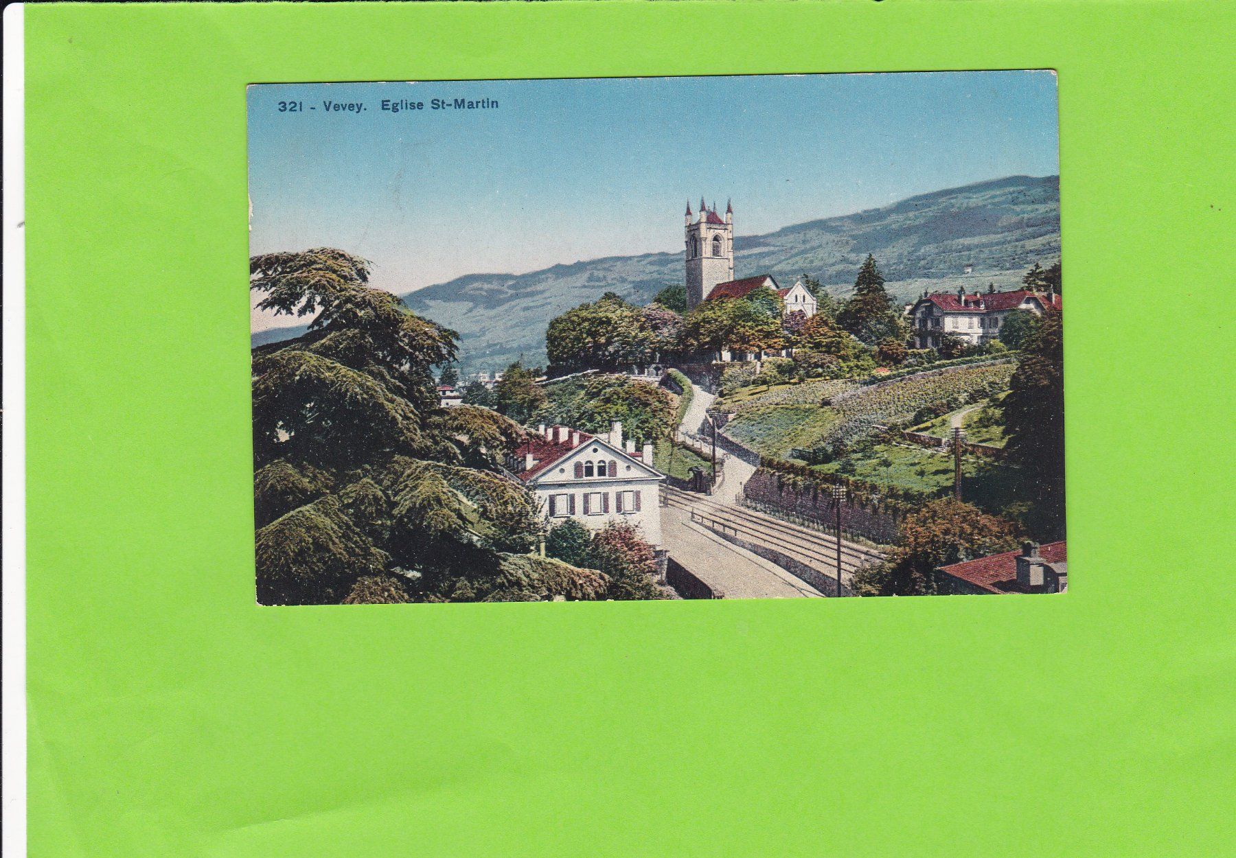 Ansichtskarten: Vevey-Eglise St. Martin – Gebraucht aus St. Peterzell von neckertal