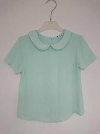 Mädchen Bluse T-Shirt Koton Gr. 104/110 4-5Y Türkis