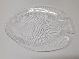 Glasteller in Fischform, Fischteller, 14 Stk., 26 cm