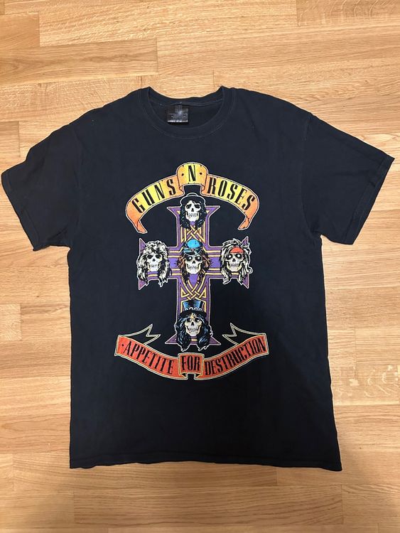Guns N' Roses Crop Top Ufficiale Donna Verde Taglia S | Appetite For Destruction, Cotone Morbido, Edizione Limitata