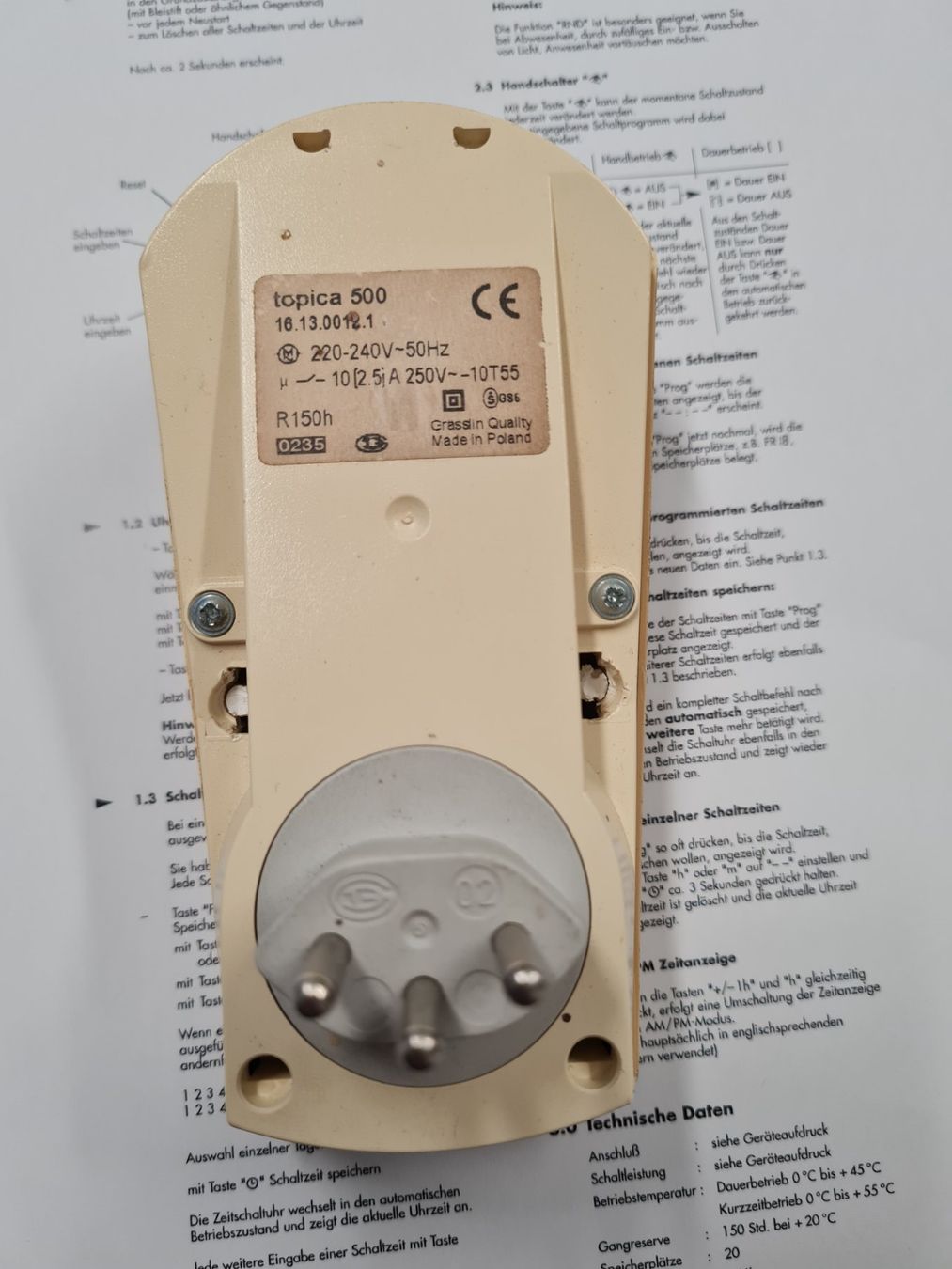 Composants électroniques: Grässlin Schaltuhr mit Programmiermöglichkeit – D'occasion à Horw par Arta20000 2