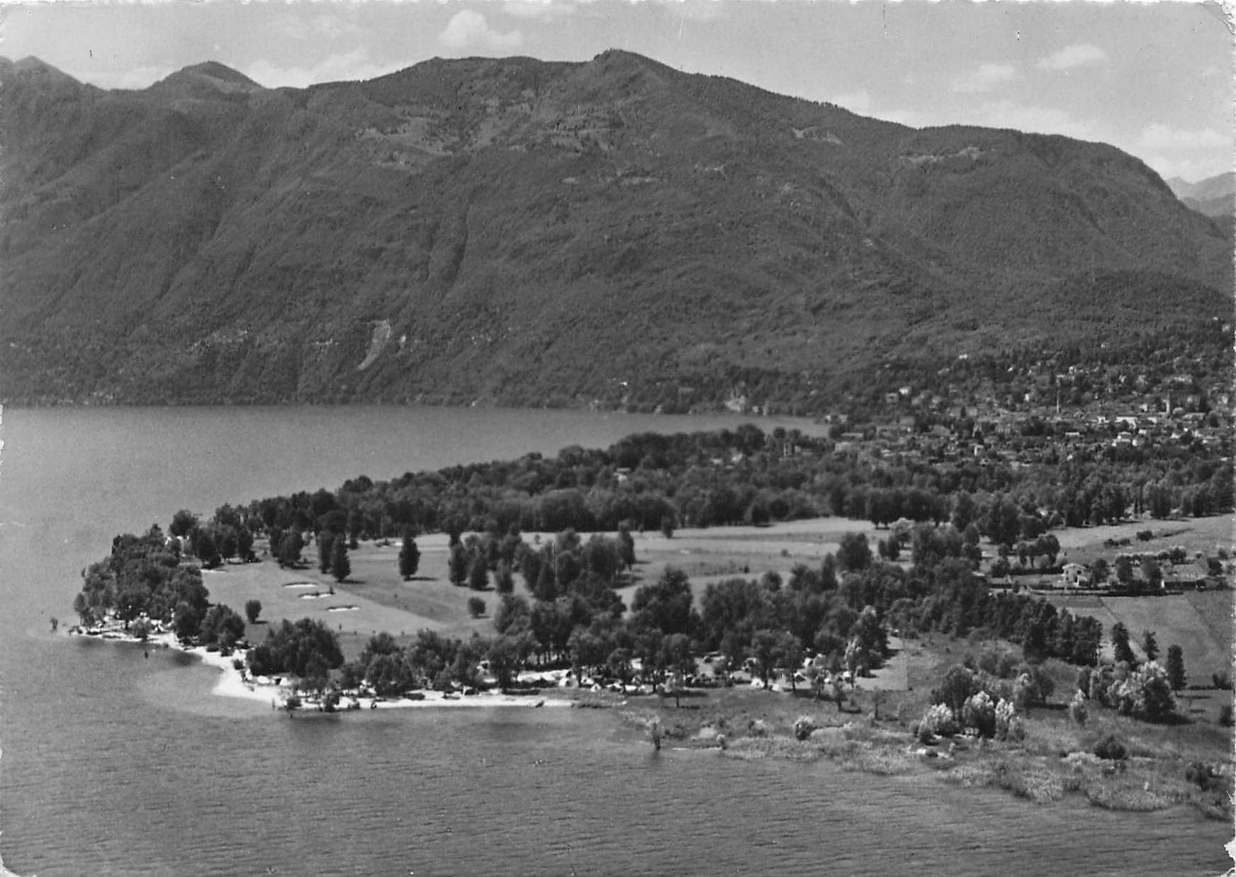 Cartoline postali: Ascona camping platz G – Usato da Biasca venduto da Blenio71