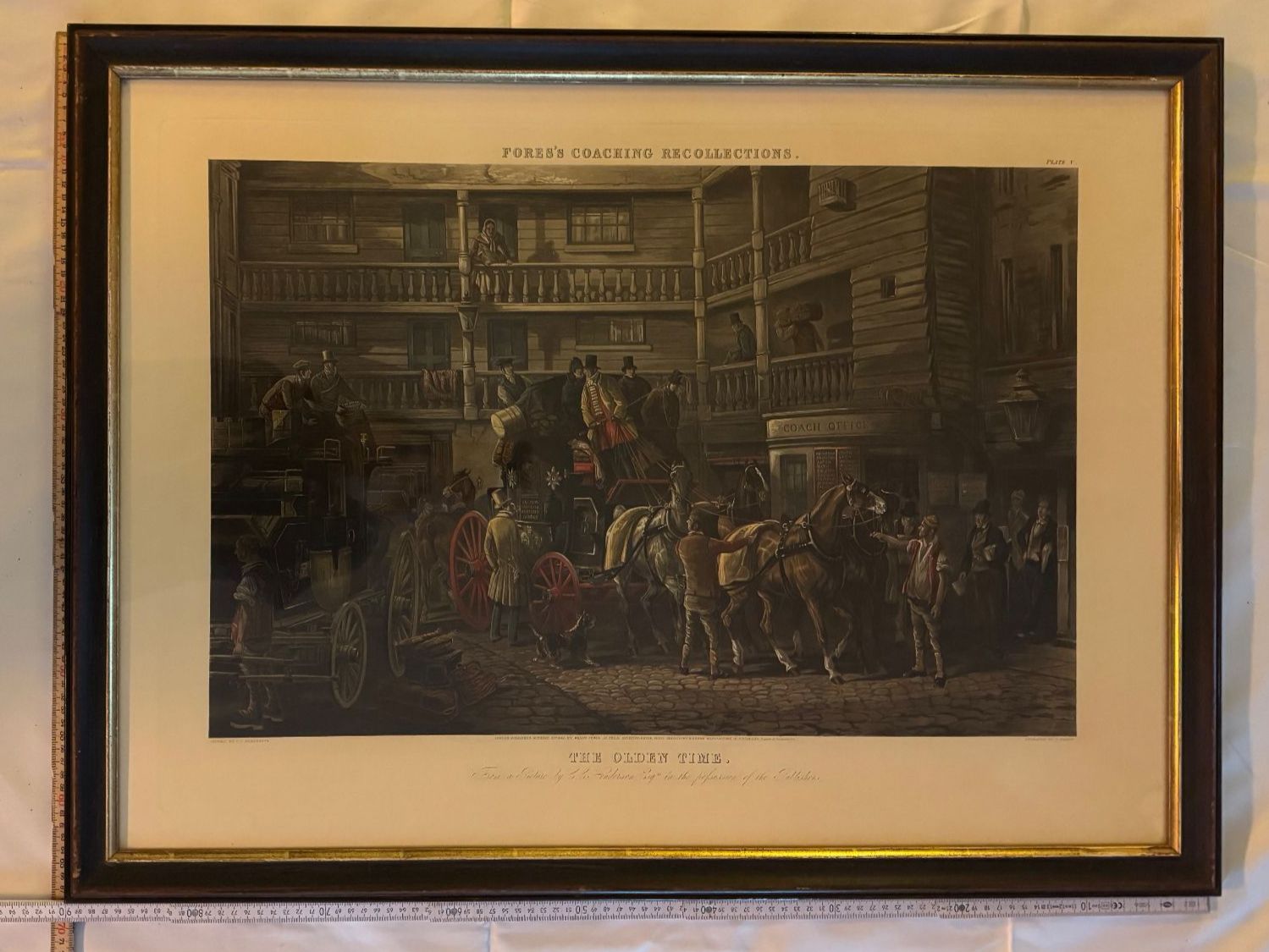 Grafica & Litografie: Antike Lithografie "The Olden Time" gerahmt – Usato da Lachen SZ venduto da rs_73