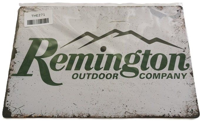 Remington Schilder: Remington - Blechschild  (neu, OVP) – Neu und originalverpackt aus Wilen b. Wollerau von morethanmusic