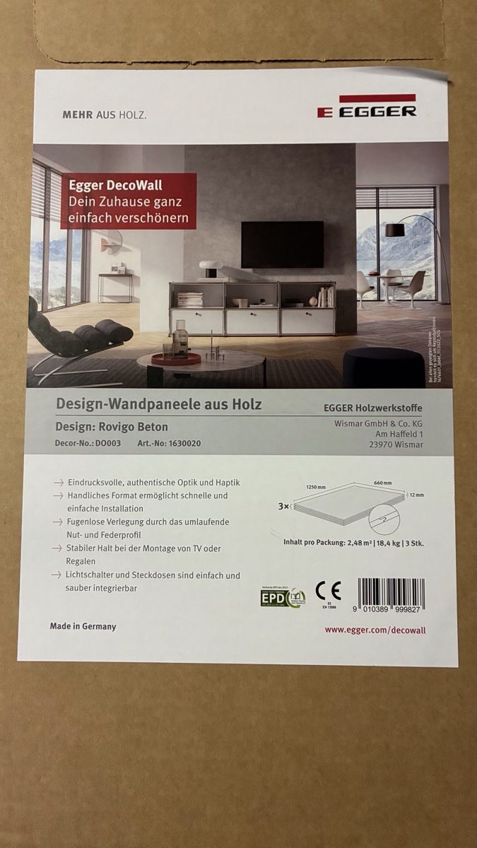 Toutes les décorations: Decor Platten Stein Imitat  – Neuf (Voir description) à Gais par rot_xs2k