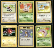 Vintage 1999 Pokémon Karten Base Set EN Lot of 6