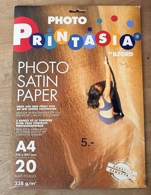 Carta: Fotopapier A4 – Usato da Adligenswil venduto da Sharoon 2