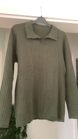 Herren Pullover Gr. M Khaki Herbst/Winter gebraucht