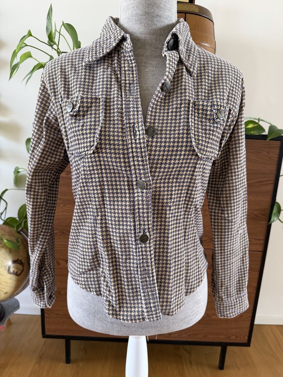Camicette: Vintage Houndstooth shirt, size Small – Usato da Zürich venduto da jk_zh