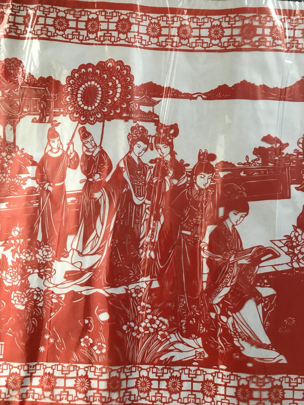 Grafica & Litografie: Roter Scherenschnitt gross 148 cm x 81 cm – Usato da Luzern venduto da Turmliebe 3