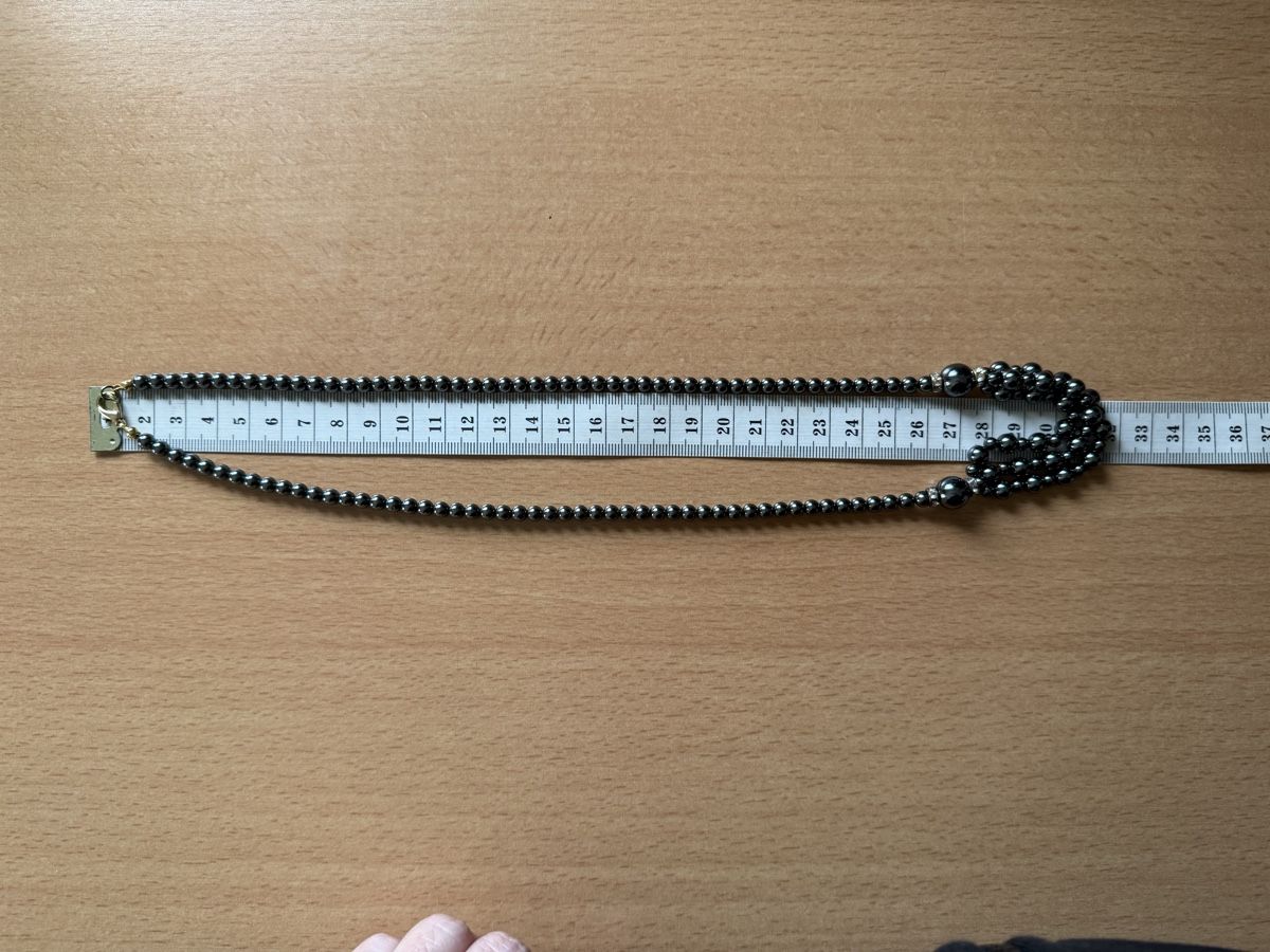 Catenine: Hämatit Kette Vintage – Usato da Lamone venduto da LaCantinaMagica 8