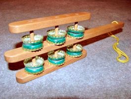 Hand Rassel Musik Rhythmus Instrument Unikat Handarbeit E)