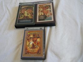 3x VHS Videokassetten - Indiana Jones 1 2 3 - Top Sammlung