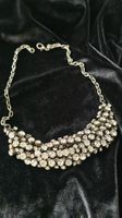 Stunning Smokey ArtDeco cubic zirconia  Statement Necklace