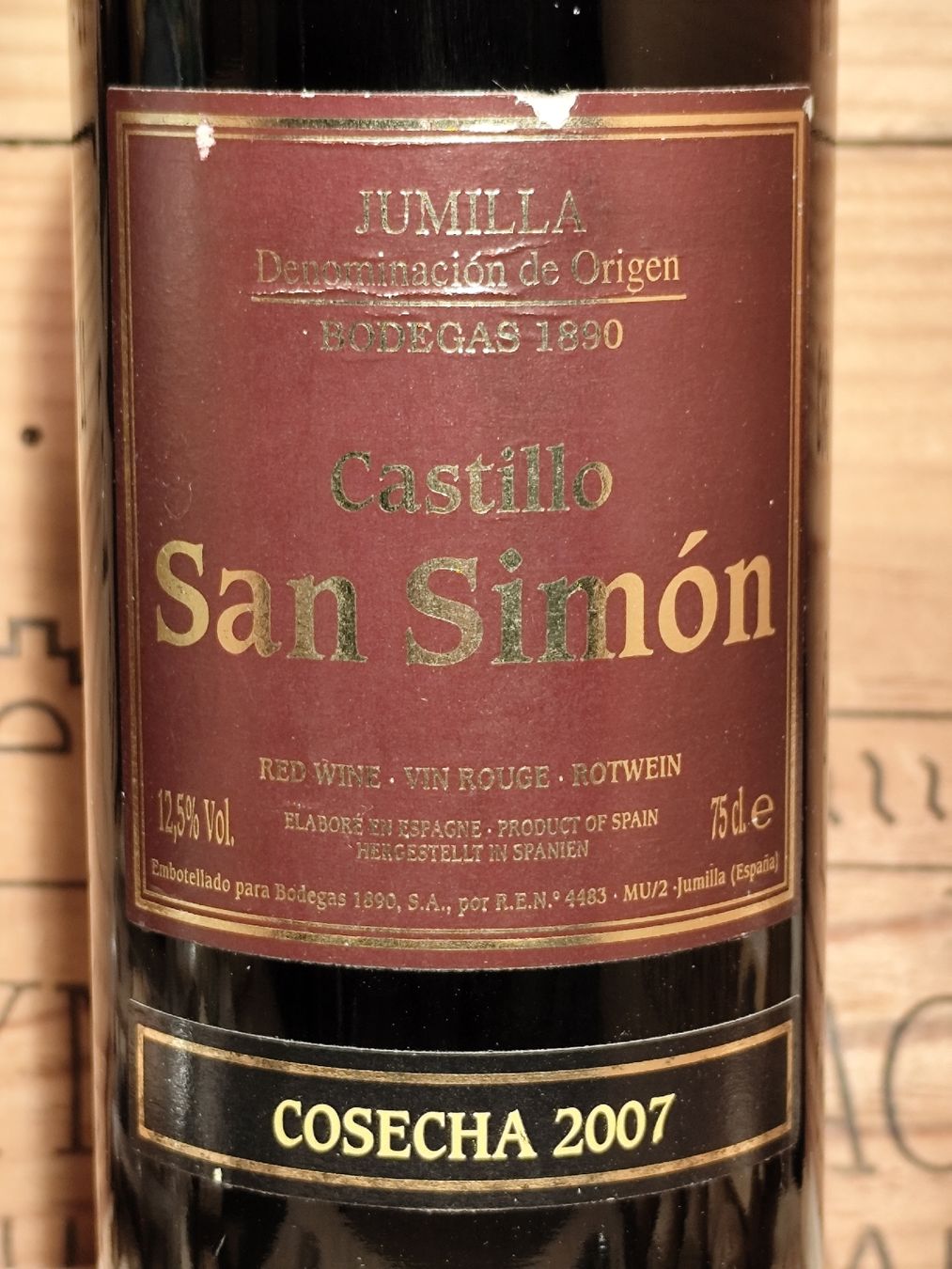 Vino: 2007 Castillo San Simón, Jumilla – Nuovo e nell'imballaggio originale da Büsserach venduto da Vintage-vins