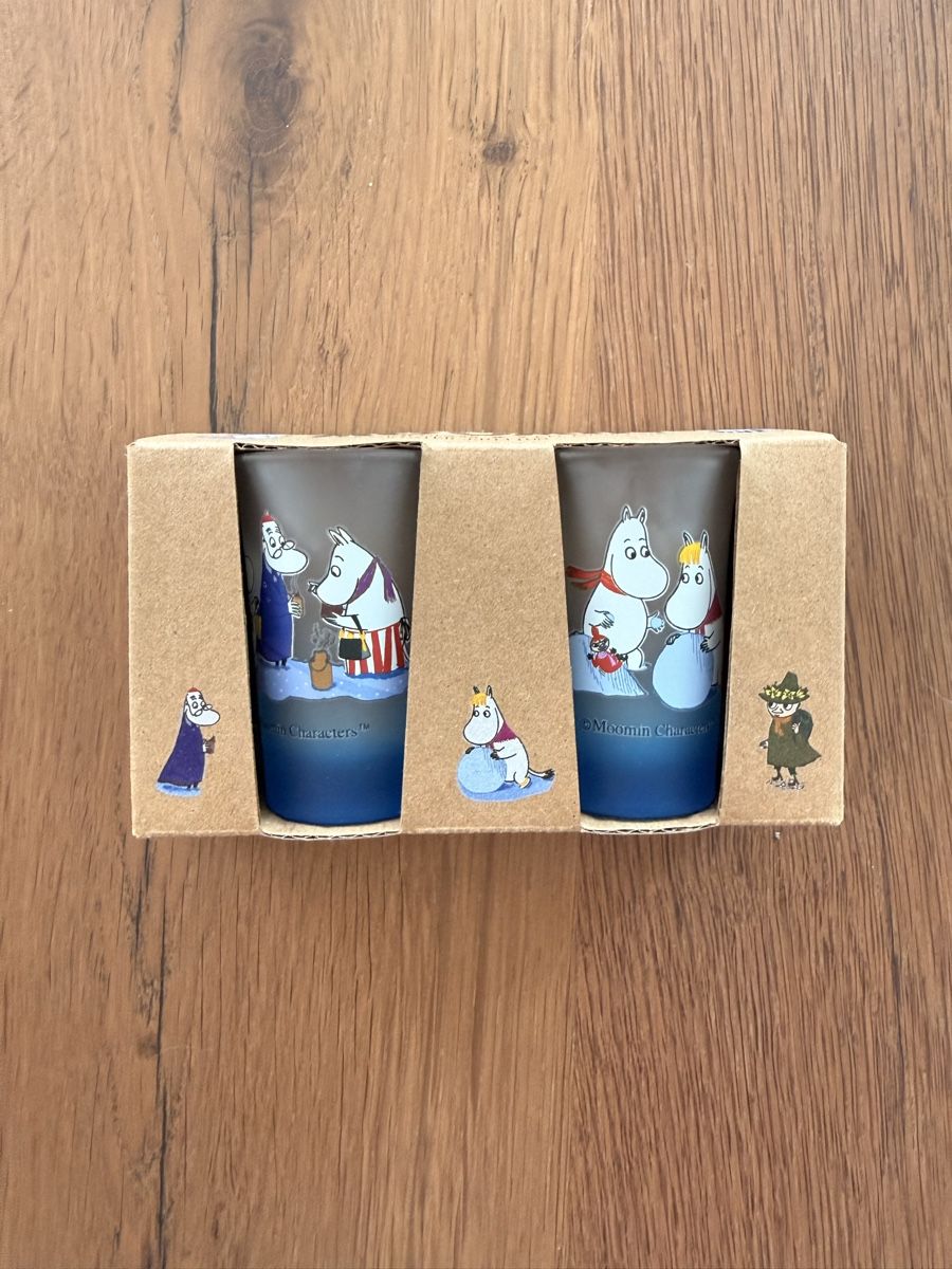 Bicchieri: Moomin Kleine Gläser – Nuovo e nell'imballaggio originale da Luzern venduto da marsupilami13