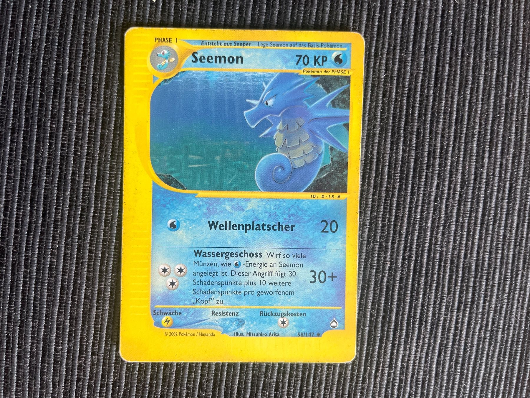 Pokémon Carte collezionabili: Pokemon Seemon Aquapolis deutsch – Usato da Wabern venduto da Collectfun