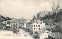 Neuenburg NE Rue de l’Ecluse Tram belebt