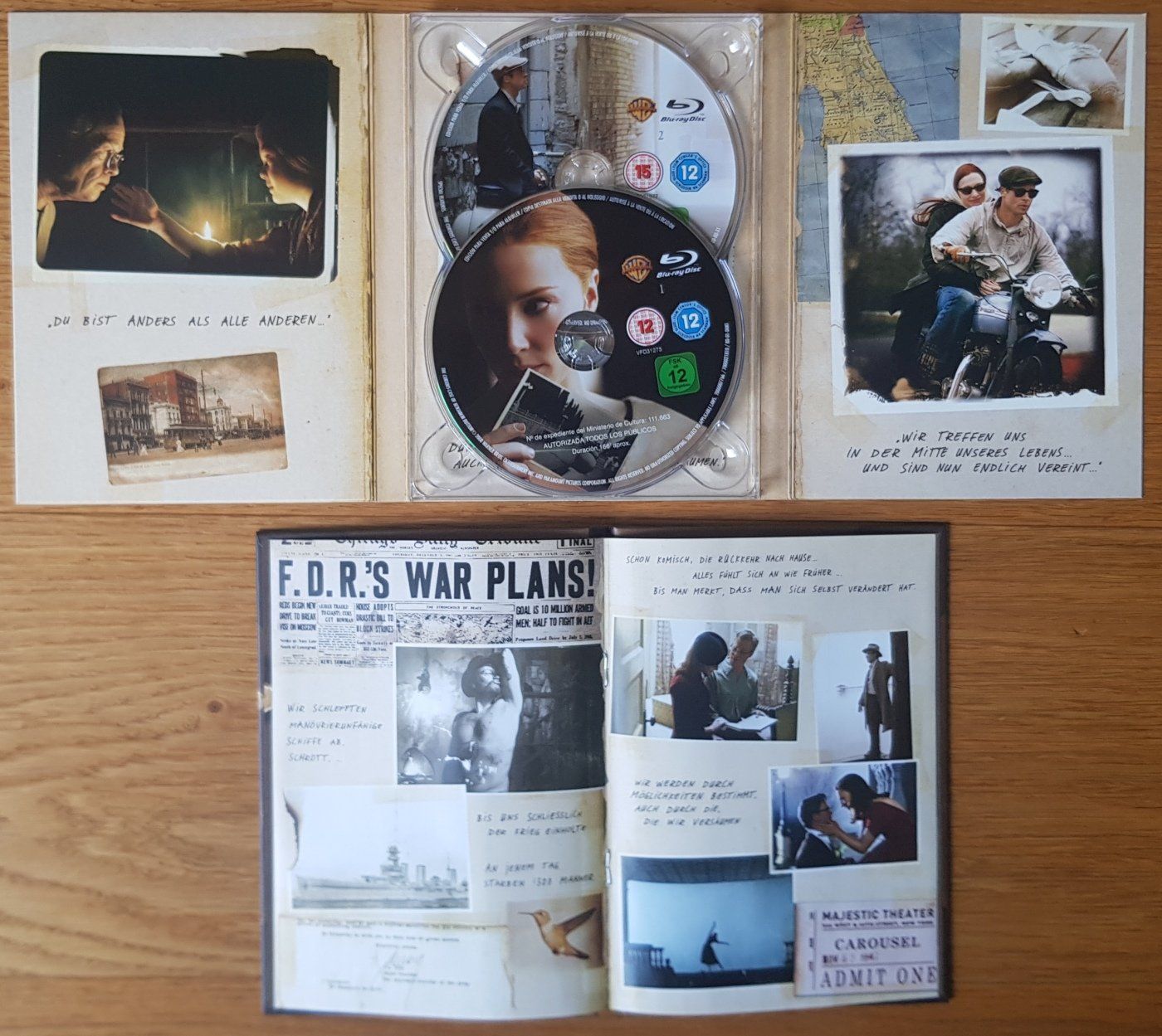 Tutti i DVDs: Blu-ray-Disc Der seltsame Fall des Benjamin Button – Usato da Schaffhausen venduto da asyouwestley 2