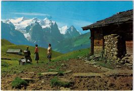 Hasliber Käserstatt - Blick Richtung Wetterhorn + Eiger