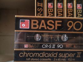 BASF CR-S II Chromkassetten 6xc90 neu OVP