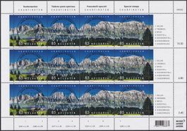 2017, OZ261, Zusammendruckbogen +rarer Ersttags-Vollstempel!