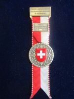 Medaille Auszeichnung mit emailliertem Schweizerwappen 1973