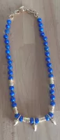 Collier perles de verre, artisanal