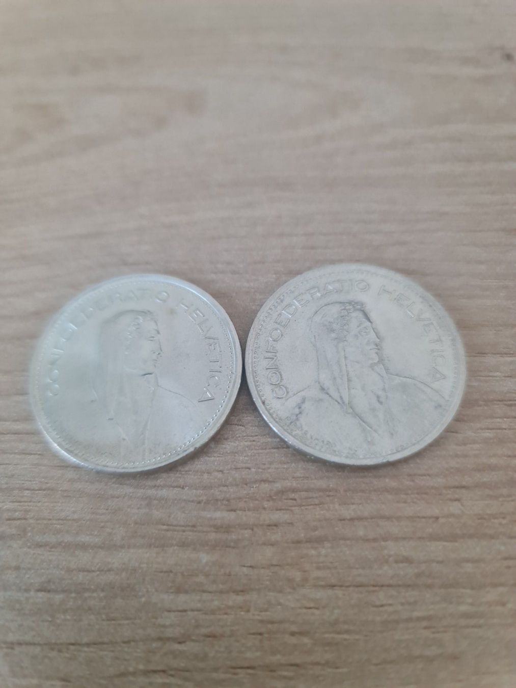 Alle Münzen: 2 SCHWEIZER SILBERMUENZEN 5 FRANKEN 1967 – Gebraucht aus Windisch von MarcelS01 1
