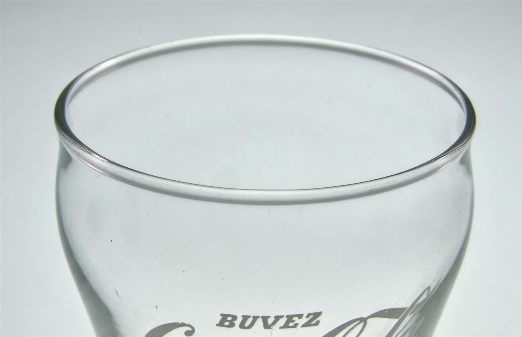 Coca-Cola Gläser: Coca Cola BUVEZ kleines altes 2 dl Glas – Gebraucht aus Schmitten FR von fliessigs_Biendli 1