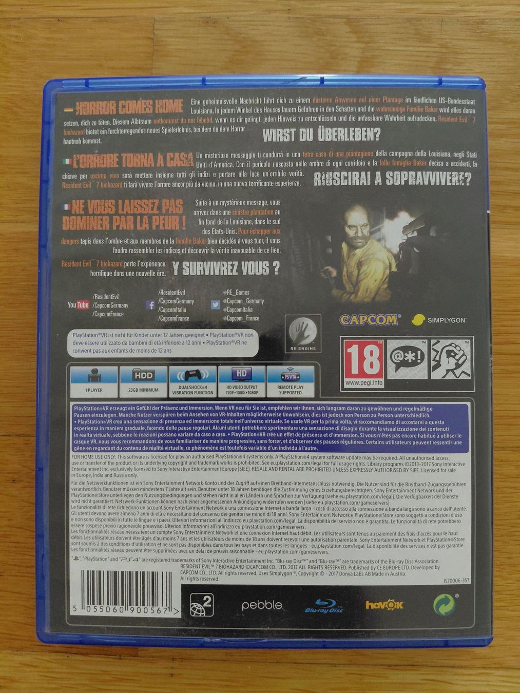 Giochi: VR Resident Evil VII Biohazard PS4 – Usato da Oberwil BL venduto da kah_s55q 3