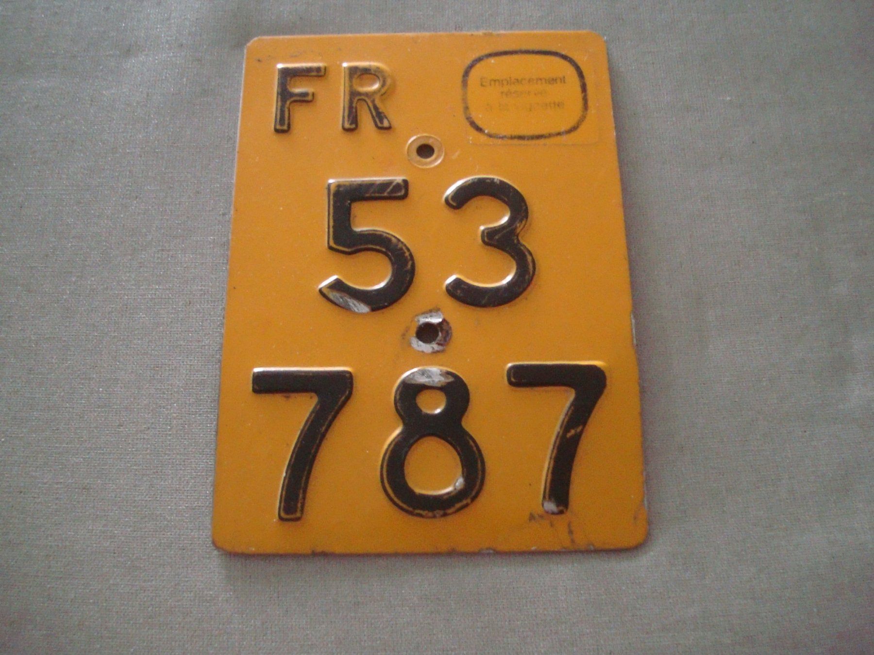 Insegne: Mofa - Nummernschild - Freiburg - 53 787 – Usato da Neuenegg venduto da flohcante
