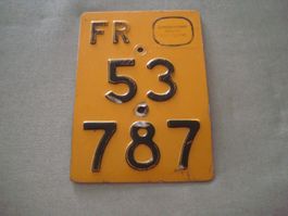 Mofa - Nummernschild - Freiburg - 53 787