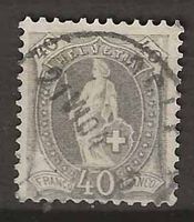 CH069e - Helvetia debout 69e vollstempel