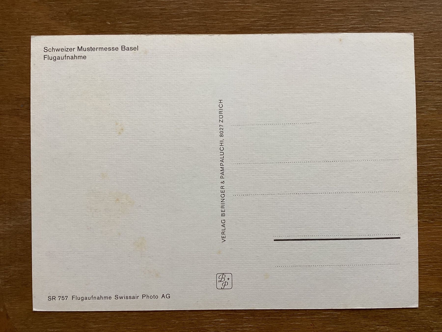 Cartoline postali: AK Basel. Mustermesse. Flugaufnahme – Usato da Zürich venduto da tol_b7c7 1