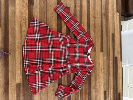 H&M Mädchen Kleid rot kariert Gr. 98/104 Festlich Weihnachte
