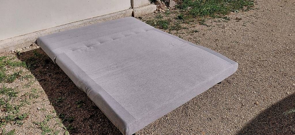 Sofas: Canapé-lit gris en bon état – Gebraucht aus Geneveys-Coffrane von gaialabs 3
