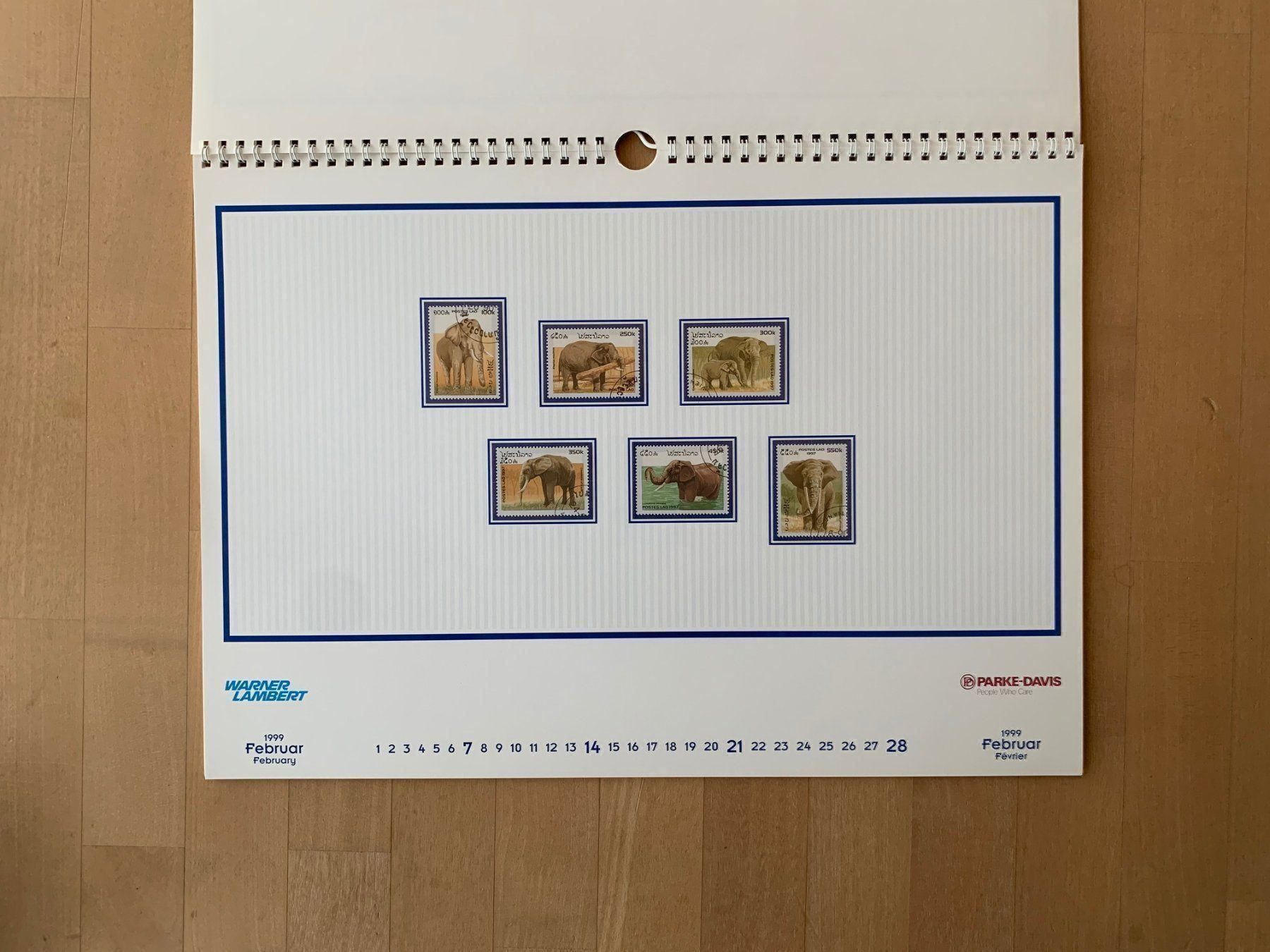 Tutti i francobolli: Briefmarkenkalender 1999 – Usato da Zollikon venduto da Xblanka 3